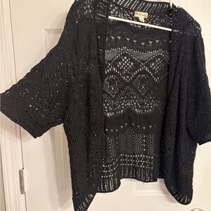 Black Knit Cardigan